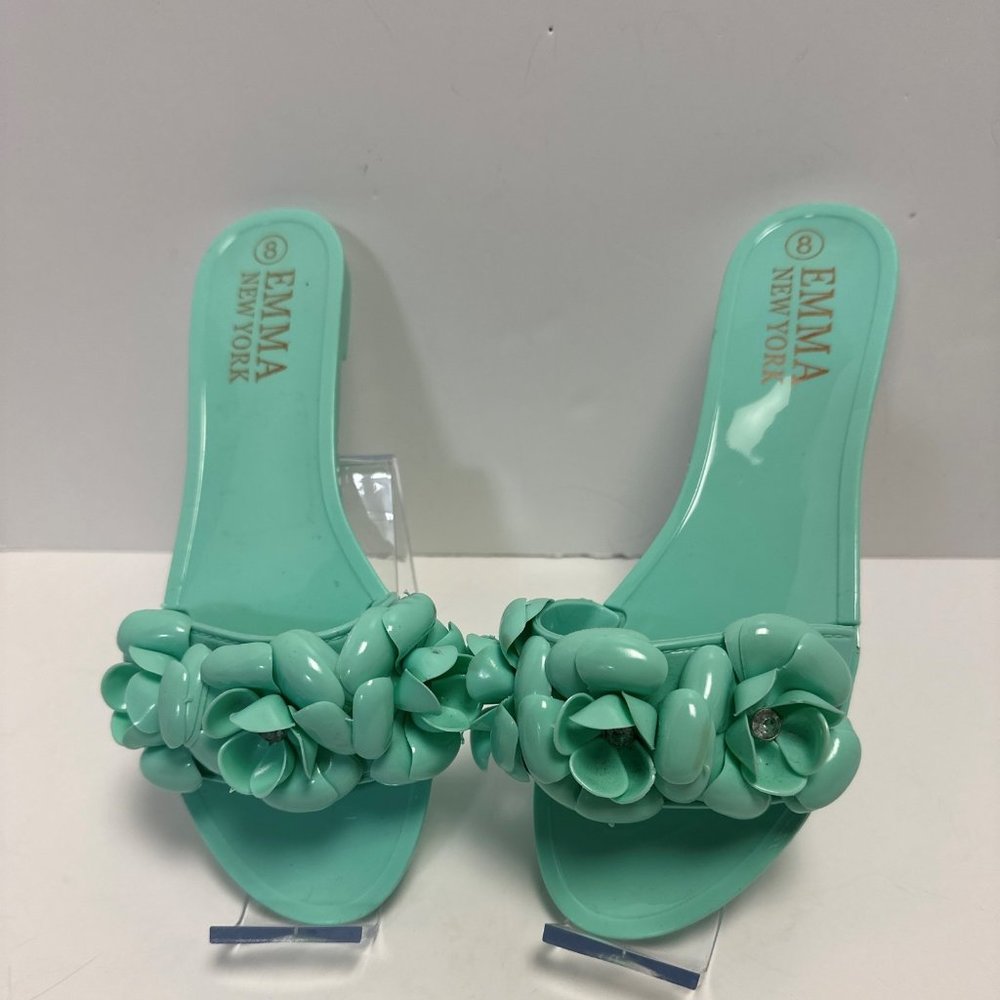 Women's Mint Green Slide Sandals